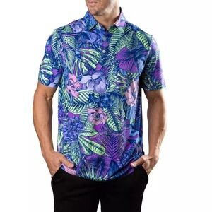 Sunday Swagger Mens 2XL Ibiza Golf Polo Stretch UPF 40 Moisture Wicking